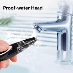 Recarregável pet clipper orelha olhos aparador de pêlos clipper cão gato pata clippers elétricos de baixo nível ruído pele grooming kits máquina corte - Image 4