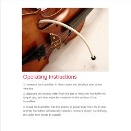 Painel de violino umidificador f buraco umidificador para evitar rachaduras traste termina topo violino ferramenta de umidade - Image 2