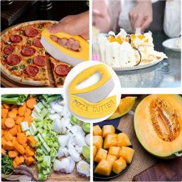 Cortador de pizza com tampa, aço inoxidável, picador de alimentos, fatiador de pizza, ervas, queijo, faca, cortador manual de pizza, ferramenta de cozinha - Image 4