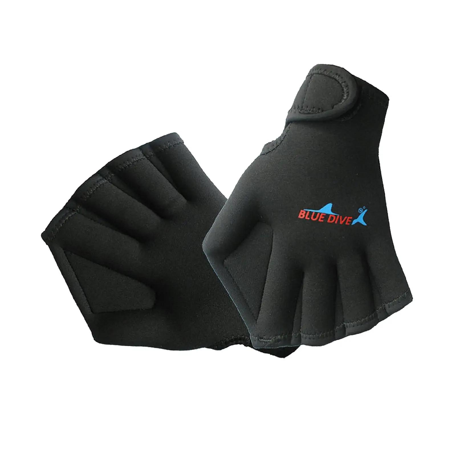 Luvas de natação webbed paddle durável leve anti deslizamento luvas de natação para aeróbica aquática mergulho fitness aquático rafting crianças - Image 1