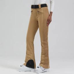 Calças de esqui femininas esporte geral à prova de vento à prova dwindproof água roupas de neve montanha magro snowboard wear ao ar livre inverno calças de esqui - Image 2
