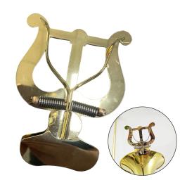 Metal trompete sino titular, clip de trombone profissional, peças douradas, março música stand, trompete - Image 2