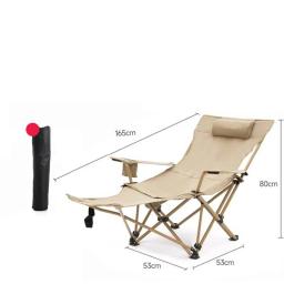 Reclinável ao ar livre acampamento break cadeira dobrável acampamento portátil otomano cadeira de praia cadeira reclinável - Image 2