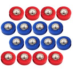 24 pçs mini shuffleboard brinquedos conjunto de jogo de mesa colorido brilhante azul vermelho portátil diversão da família interativa jogando suprimentos - Image 2
