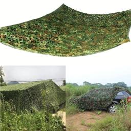 4x5m floresta camo rede de camuflagem ao ar livre acampamento caça camuflagem floresta selva camo tarp cobertura do carro sol abrigo net - Image 4