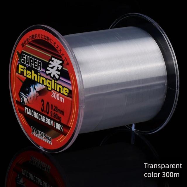 Linha de Nylon com Revestimento de Fluorocarbono 300m Transparente