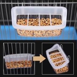 Alimentador Papagaio Transparente para Periquitos Pequenos e Médios, Bebedor, Suprimentos de Pássaros, Gaiola, Pássaros, Água Pendurada Tigela, Pet Food Container - Image 6