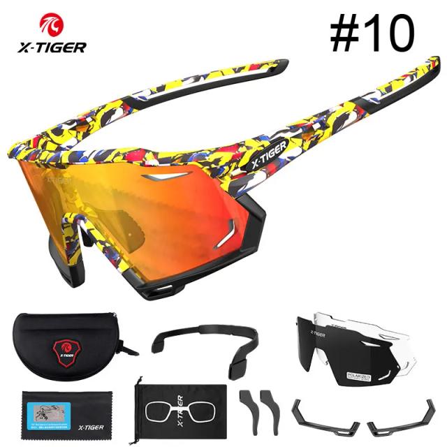 Óculos de Ciclismo X-TIGER UV400 Polarizados para Homens e Mulheres - Ideal para MTB e Corridas ao Ar Livre