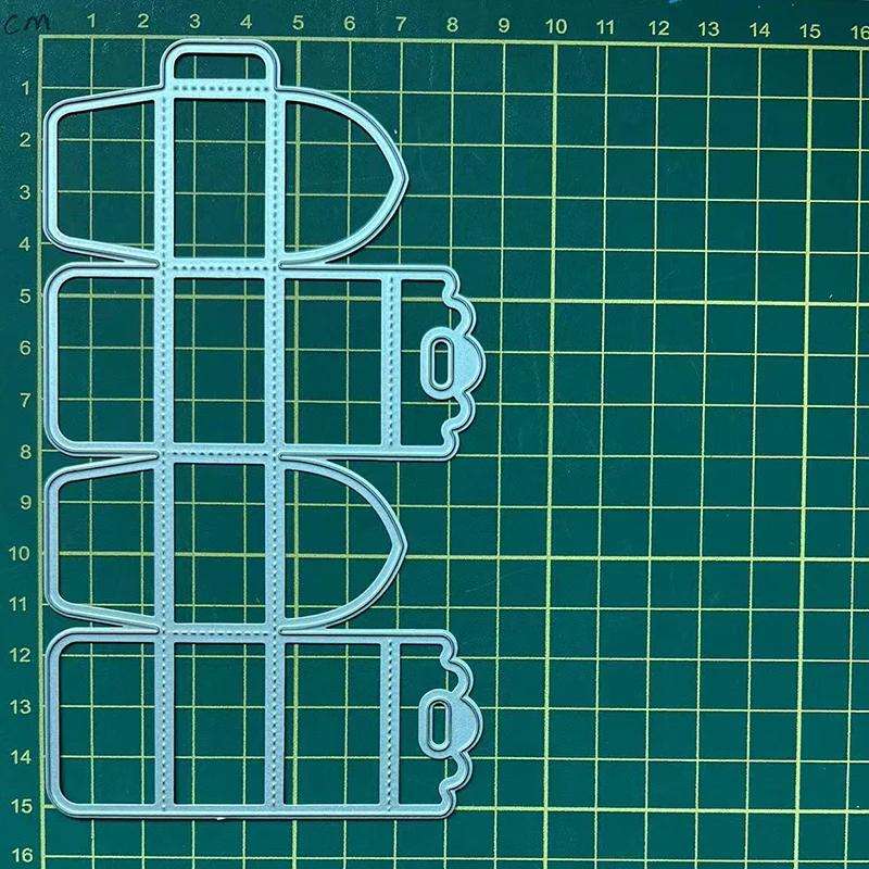 (9 estilos) diferentes estilos de caixa molde de corte de metal diy scrapbook álbum de papel artes e artesanato molde cartão de perfuração modelo - Image 1