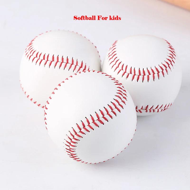 Bola de beisebol artesanal para atletismo de grupo, 9 Polegada, treinamento do jogo, PVC, macio interno, espuma sólida, bola insuflável, 3pcs - Image 1