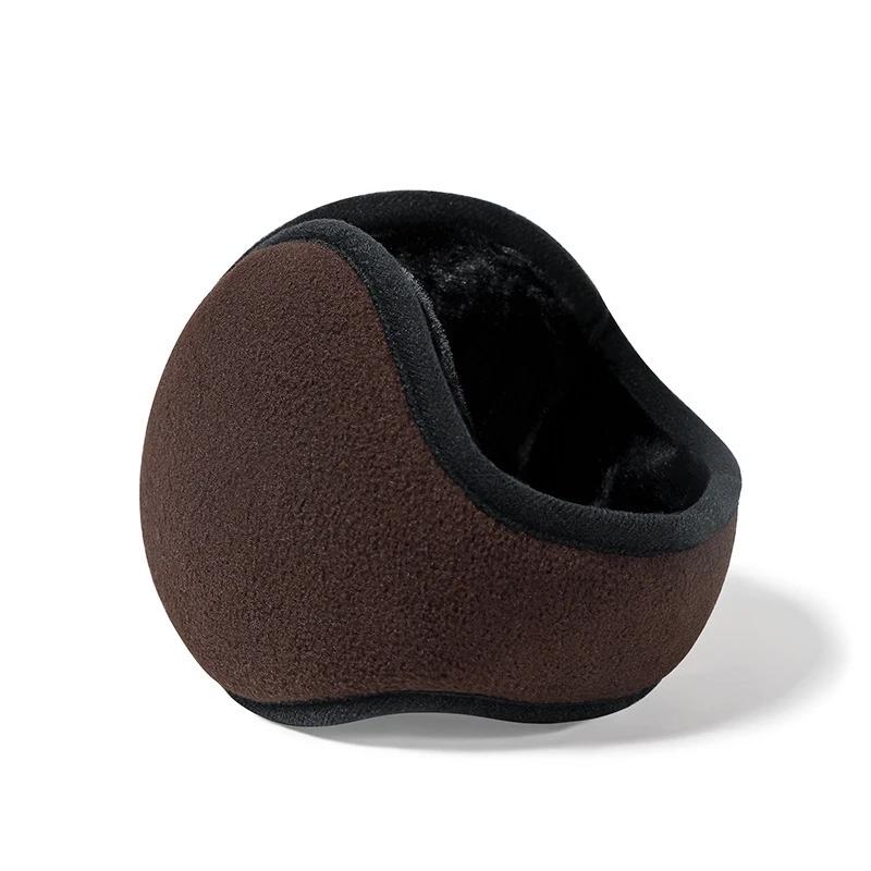 Earmuffs à prova de vento para homens e mulheres, protetor auricular, grosso, luxuoso, velo, ao ar livre, ciclismo, macio, quente, inverno - Image 1