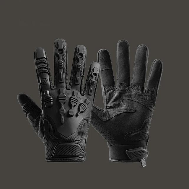 Luvas Táticas Antiderrapantes de Dedo Completo para Homens - Resistentes ao Corte, Ideais para Combate, Autodefesa e Montanhismo