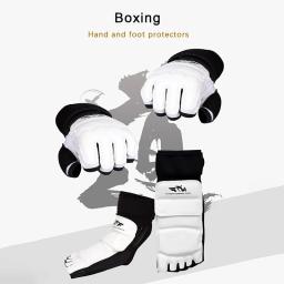 Luvas de Taekwondo, Protetor de Tornozelo, Equipamento de Proteção, Karatê Sparring, Boxe, Artes Marciais, Meias Adulto, Criança - Image 1