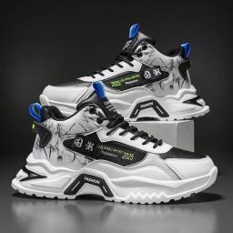 Tênis de plataforma respirável masculino, tênis de corrida, mesh esportivo, leve, unissex, casual, vulcanizado, masculino, fashion - Image 1