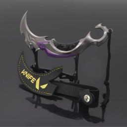 Saqueamento Impressão Ouro Roxo Frenzy Garra Faca, Valorante Em torno de Contrato Destemido Arma, Modelo Toy Decoração, Katana Espada - Image 1