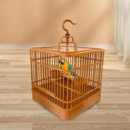 Gaiola suspensa com poleiro para papagaio, cacatuas, ninho de pássaros, gaiola de viagem para pombinhos, pequenos animais, arara periquitos canários - Image 2
