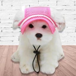 Bonito cão gato protetor solar Cap, Atraente decorativo Pet Sun Hat, Headwear leve respirável, Produto Pet - Image 1