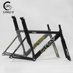 Única velocidade bicicleta Muscle Sensation Parts, Frameset,700C Alumínio Fixed Gear Frame e Fork,Track, Fixie Bike, 48cm, 52cm, F16 - Image 1