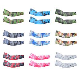 Capa de manga de braço camuflada para esportes, basquete, ciclismo, corrida, pesca, aquecedor de braço, proteção solar UV, manguito, verão, 1 par - Image 1