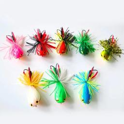 1pc trovão sapo artificial isca de pesca 8 cores duro isca duplo-gancho iscas pesca acessórios - Image 3