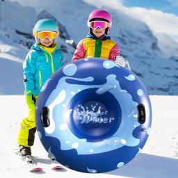 Círculo inflável espessado do esqui para crianças Almofada do anel do esqui, trenó da neve, trenó do tubo, acessórios do esqui, inverno - Image 3