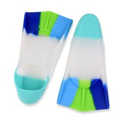 Freestyle Silicone nadadeiras curtas para homens e mulheres, freestyle natação nadadeiras, treinamento de mergulho profissional, adultos e crianças - Image 3