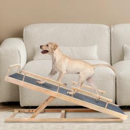 Rampa dobrável portátil para cão e gato, Rampa para animais de estimação, tapete antiderrapante, trilhos laterais de segurança, escada para sofá, cama do carro, escada até 200 libras - Image 2
