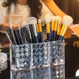 Acrílico Cosméticos Caixa De Armazenamento, Maquiagem Brush Holder, Batom Organizador, Lápis De Sobrancelha, Banheiro Display Stand, Diamante - Image 3