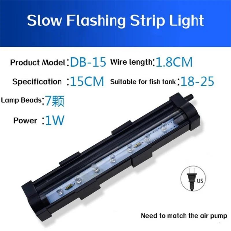 Aquário Fish Tank Luz LED Colorida, Bar Faixa Lâmpada, iluminação submersível, impermeável, luzes submersíveis, EU Plug, EU Plug - Image 1