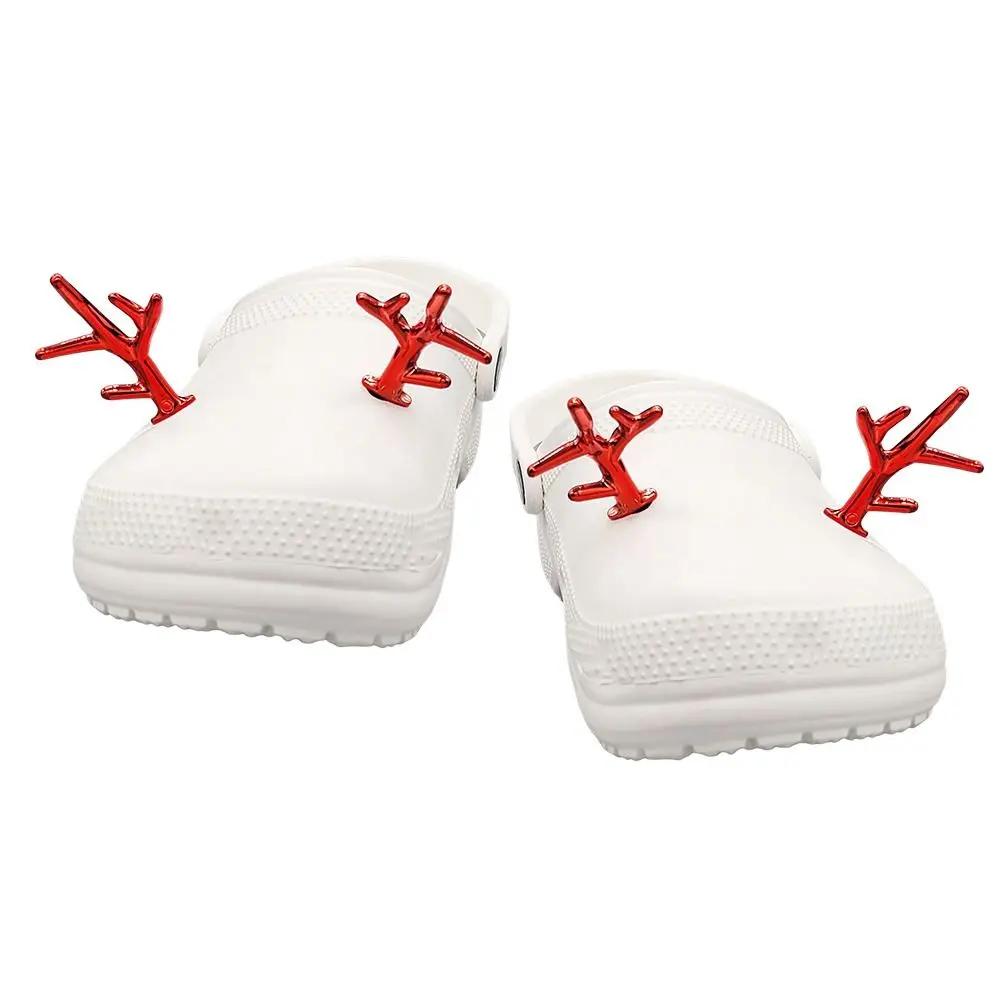 Fivela para sandálias croc, acessórios sapatos, clipe decoração, chinelo, cauda, decoração, 2pcs - Image 1