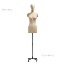 Manequim de costura profissional para alfaiate, modelo feminino, base de metal, busto vestido formulário stand, roupas pin, design - Image 2