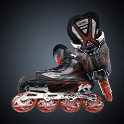 Patins profissionais do couro do PVC, sapatas inline da patinação, ultraleve - Image 3