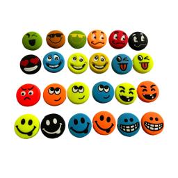 Cartoon Silicone Tennis Damper, Amortecedor para Reduzir Tenis Racquet, Amortecedores de Vibração, Anti-Vibradores, Novo, 100Pcs - Image 1
