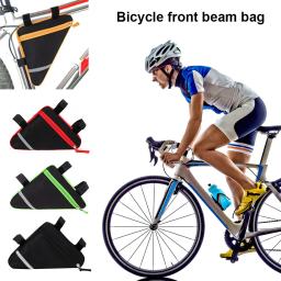 Bolsa triangular impermeável para bicicleta, quadro de tubo frontal, sela, estojo, bolsa de ciclismo, acessórios de bicicleta - Image 2