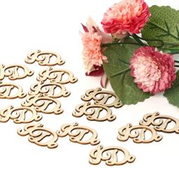 Madeira Alfabeto Carta Fatias para Decoração de Mesa, Artesanato DIY, Amor, Bem-vindo, Just Married, Dia Dos Namorados, Festa de Casamento, 30Pcs - Image 4