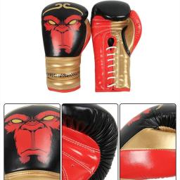 Luva de boxe profissional de alta qualidade pu tether sanda luta mma treinamento luva muay thai equipamento de treinamento de boxe - Image 2