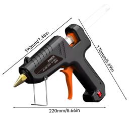 Pistola de cola a quente 150W Industrial Grade, DIY Hot Melt Gun 180 ℃ Household, pistola de cola pequena artesanal, ferramentas de reparo elétrico - Image 2