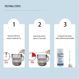 Tiras De Teste De Aquário Multipurpose, Tira De Qualidade Da Água, Kit De Teste Do Tanque De Peixes, Papel De Verificador De Água, 7 em 1 - Image 4