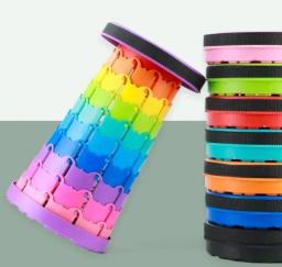 Banquinho telescópico dobrável para acampar, leve, plástico, retrátil, cadeira dobrável para interior e exterior - Image 4