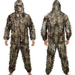 Homens ao ar livre tático ghillie terno biônico camo caça roupas fotografia observação de pássaros atirador treinamento combate tiro uniforme - Image 4