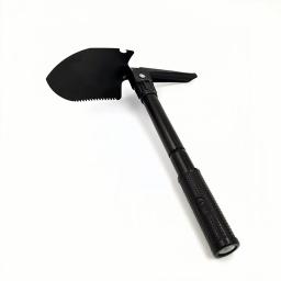 Pá dobrável portátil para exterior, aço inoxidável, portátil, quatro em 1, ferramentas para acampar, sobrevivência - Image 4
