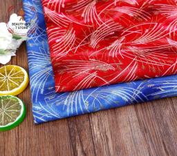 Tecidos africanos estampados para hanfu, material artesanal hanfu, tecido 100% algodão para vestido, quimono japonês bronzizado, pano DIY, 145x50cm - Image 3