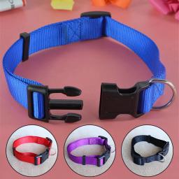 Coleiras De Nylon Ajustáveis Para Animais De Estimação, Coleiras De Cachorro, Coleira De Pescoço De Gato, Cor Sólida, Cachorro, Chihuahua, 1Pc - Image 1