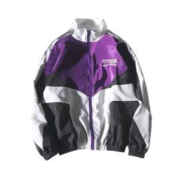 Jaqueta esportiva masculina, letras populares, corta-vento relaxado, casaco estilo coreano - Image 3