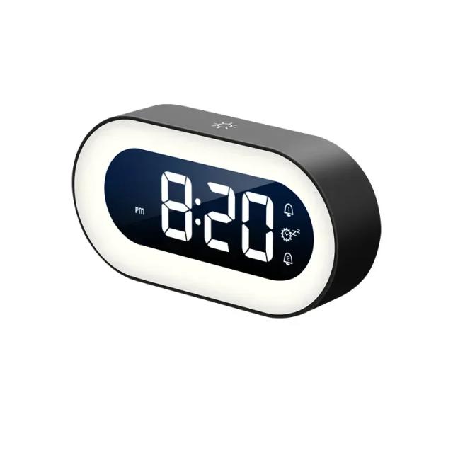 Despertador Digital Xiaomi Mijia com Música LED, Controle de Voz e Luz Noturna - Atraente Decoração de Mesa e Presente Ideal para Crianças