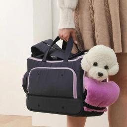 Bolsa de transporte portátil para gato e cachorro, transportadora dobrável, bolsa respirável para cães, acessórios para viagens para gatos - Image 4