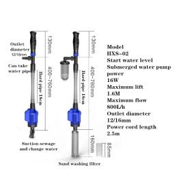 Aquário elétrico cascalho mais limpo tanque de peixes filtro de sifão automático bomba de mudança de água vácuo cascalho mais limpo bomba de filtro de água - Image 6