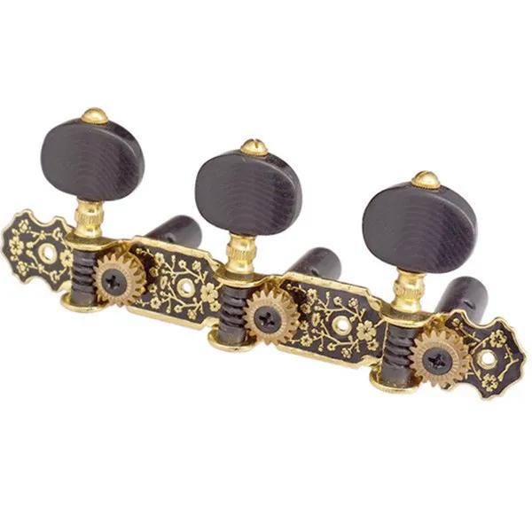 Guitarra clássica Cabeças de máquina, afinação Pegs, chave, ouro, afinadores, chaves, peças, acessórios, 3L - Image 1