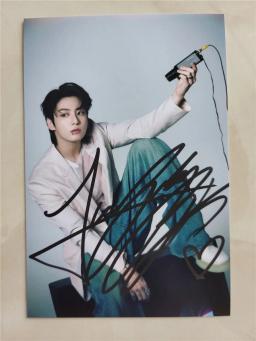 Fotos autografadas douradas, Foto assinada, Link especial, Presentes da Coleção K-Pop - Image 4
