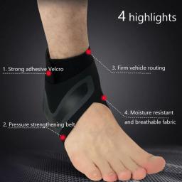 Ajustável Tornozelo Brace Protector para Corrida, Compressão Tornozelo Suporte, Futebol, Basquete, Ginásio Bandagem, Tornozelo Strap - Image 3